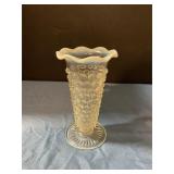 Adolescent hobnail glass pitcher antique 6" Tall