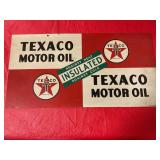 Texaco metal double-sided sign 1948 21"x11"