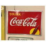 Coca-Cola metal sign 27"x19"