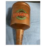 Vintage copper Huffman Filtering funnel