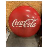 Coca-Cola metal bottle cap sign 36"x36"