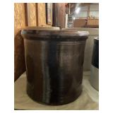 Brown Crock 10"tall NO SHIP