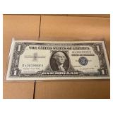 Silver Certificate Blue seal $1 Bill 1957A