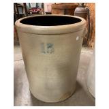 Antique stoneware crock 15 gallon