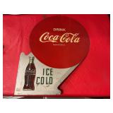 Coca Cola Metal Flange Sign 1953