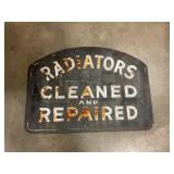 Radiator double sided metal sign 31" x 22"
