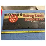 Vintage Bowes battery cables advertising sign