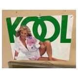 Kool metal sign 1991 23.5" W x 18"L