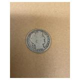 Silver Barber Half Dollar  1907