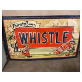 Whistle Just ThirstyOrange Soda Metal sign 60"x36"