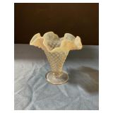 Adolescent hobnail glass vase  antique 4" Tall
