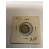 1907 barber dime