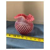 Unmarked Fenton hobnail glass bowl