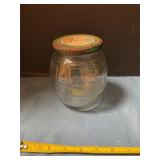 Vintage barrel shape pickle jar