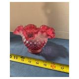 Unmarked Fenton hobnail glass bowl