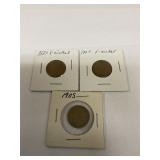 1883, 1905, 1907, V nickels