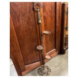Antique metal plant stand