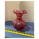Unmarked Fenton glass vase