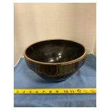 Vintage pottery stoneware picket fence bowl