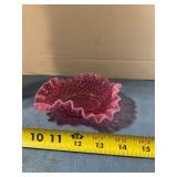 Unmarked Fenton hobnail dish