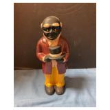 Vintage Americana cast iron bank 11ï¿½ Tall