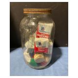 Gallon jar with spices