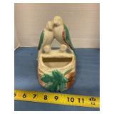 Porcelain bird planter