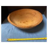 Vintage wood dough bowl