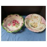 Flower  design serving bowls