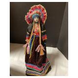 Porcelain folk art doll 15ï¿½ Tall