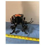 Cast-iron candle holder