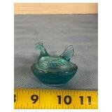 Vintage hen on nest dish