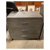 Side table w/ 3 drawers and matches 412