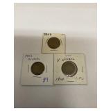 1883, 1907, 1910,V nickels