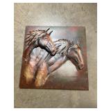 Wall art/ sculpture of Horses 3D 23.5ï¿½ x 23.5ï¿½