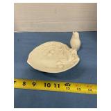 Ceramic bird trinket dish