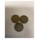 1900, 1906, 1912,V nickels