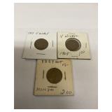 1905, 1907, 1912, V nickels