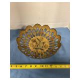 Ornate  brass bowl