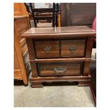 Wood night stand 26ï¿½ x 14ï¿½ x 24ï¿½ tall