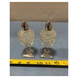 Glass salt and pepper shakers