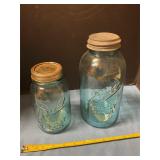 Ball mason jars Blue w/ zinc lid