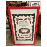 Royal Canadian framed advertisement 19ï¿½ x 31ï¿½