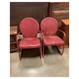 Vintage metal lawn chairs