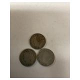 1902, 1903, 1912, v nickels