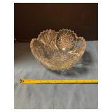 Clear crystal glass bowl