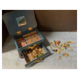 Jewelry box w/ costume jewelry