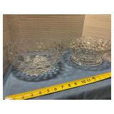 Two glass bowls