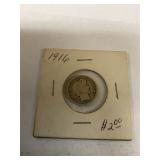 1916 barber dime