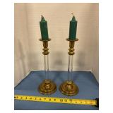 Pair of candleholders